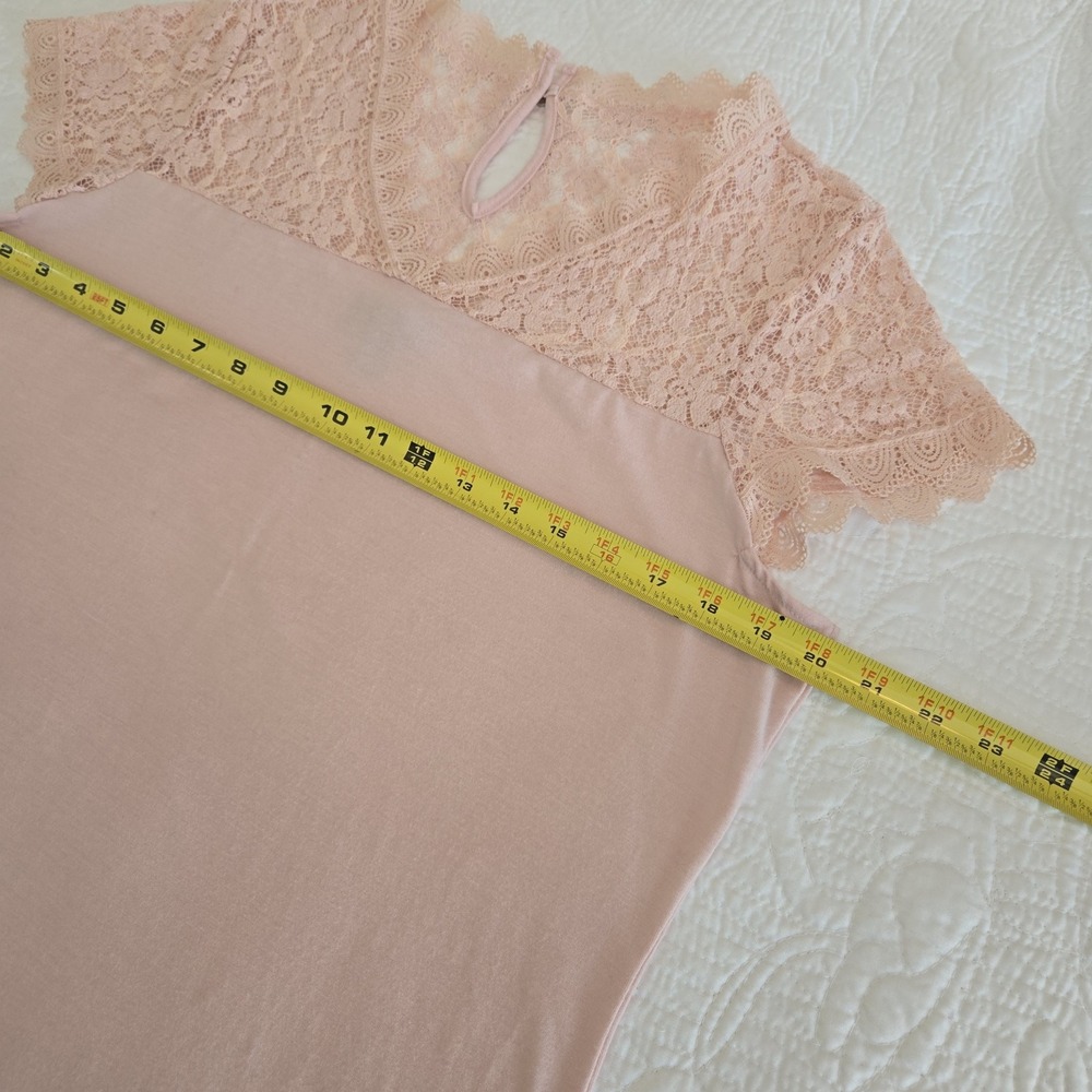 Simply Styled by Sears Lace Top Women  Petite XL Pink Balletcore‎ Fairy Boho - Picture 4 of 7